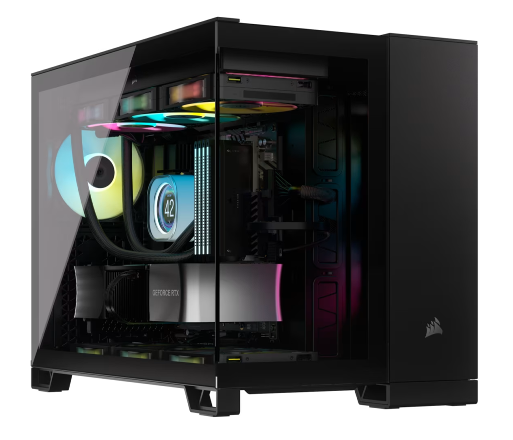 iCUE LINK 2500X RGB Micro ATX Dual Chamber PC Case – Black