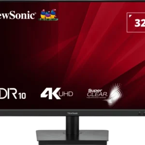 VIEWSONIC 3-SIDED BORDERLESS LED 32” VA3208-4K-MHD (4ms, 60Hz, VA Panel, 4K (3840 x 2160), Eco mode, HDR10 Surface: Anti-Glare, Hard coating (3H), SPEAKER 2.5W x 2, (Adjustments: Tilt), (HDMI x 2 & Display Port™) Vesa Mount
