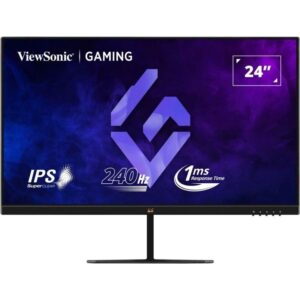 ViewSonic VX2479A-HD-PRO 24" FHD SuperClear IPS Panel Gaming Monitor, Free Sync, 240Hz, 1ms, HDR10, HDMI, DP Port, Wide View Angle, sRGB 102%