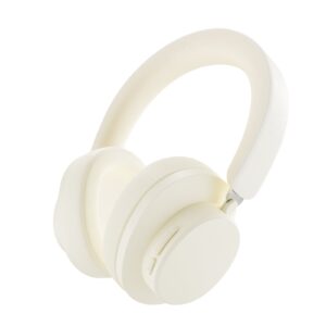 ATTACK SHARK G500 Ultra-Light Wireless Gaming Headset, Bluetooth 5.3 & 3.5mm Wired, Hybrid Active Noise Cancelling, 40mm Drivers, 360 Reality Audio, Hi-Res Audio, Omnidirectional Microphone – Off White