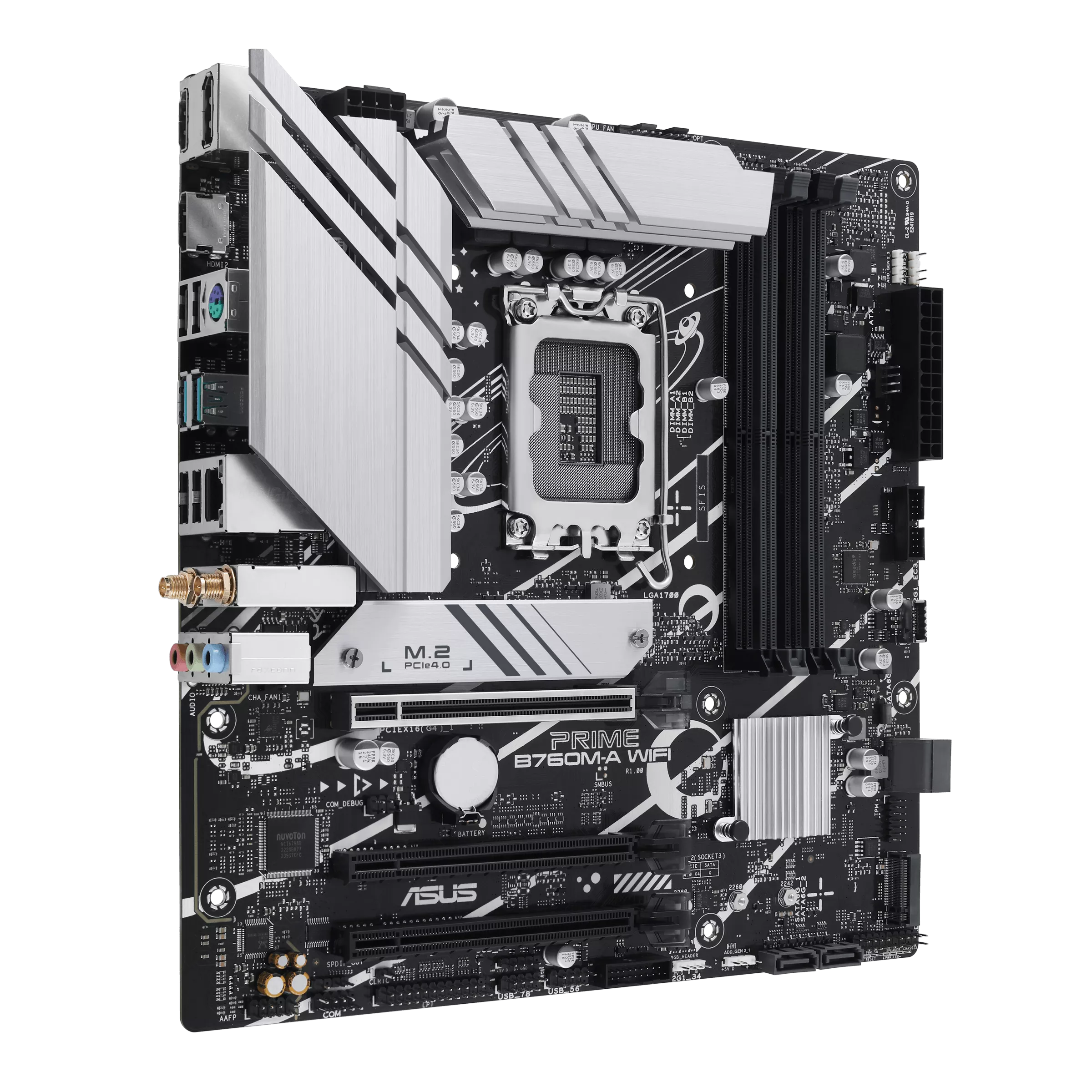 ASUS PRIME B760M-A WIFI mATX Motherboard, Intel B760 LGA 1700, DDR5, Wi-Fi 6 (Black) - Image 3
