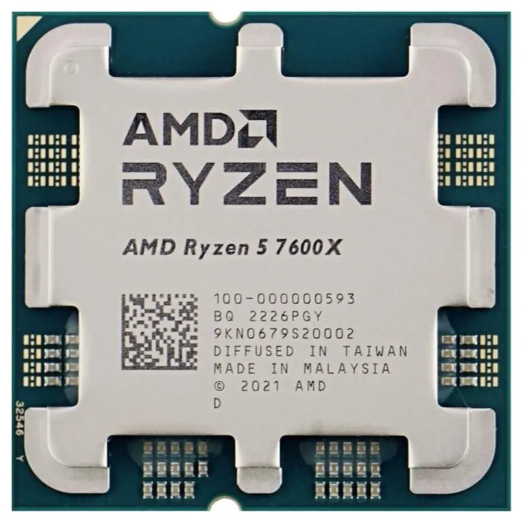 AMD Ryzen 5 7600X Desktop Processor, 6 Cores 12 Threads, Up to 5.3GHz Boost, AM5 Socket (Box New) - Image 2